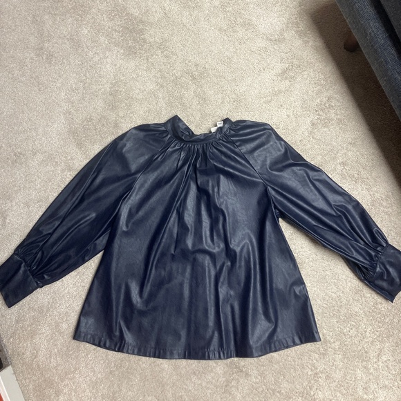 Vegan leather blouse - Picture 1 of 4